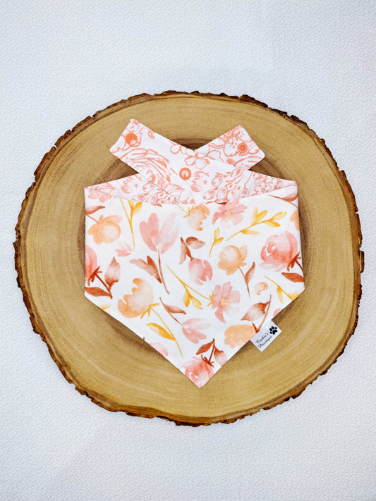 Fall Watercolor Florals Bandana