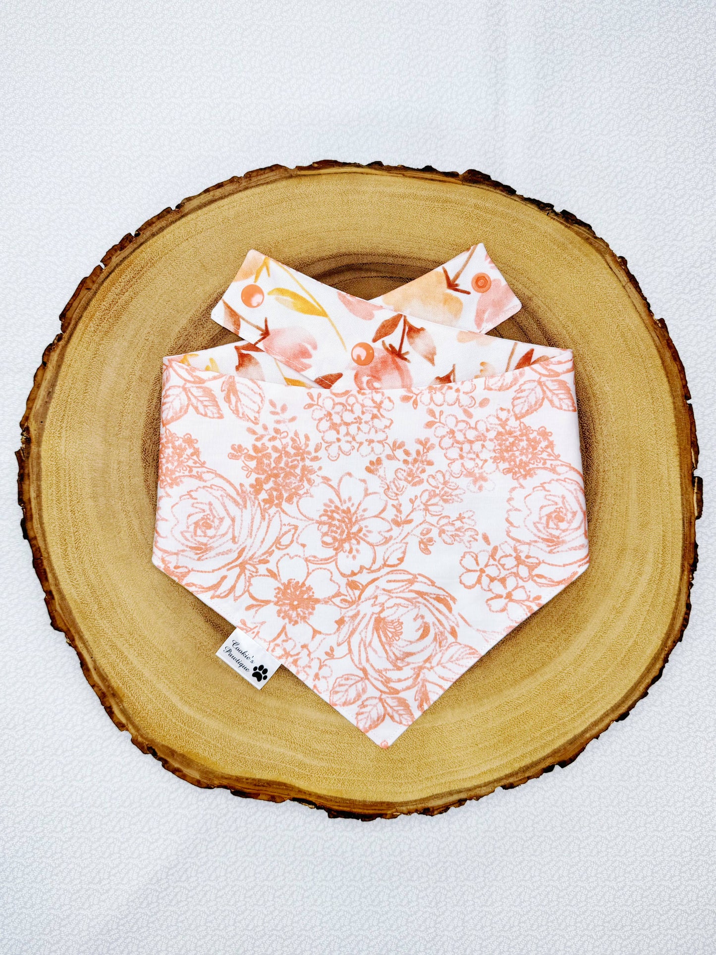 Fall Watercolor Florals Bandana