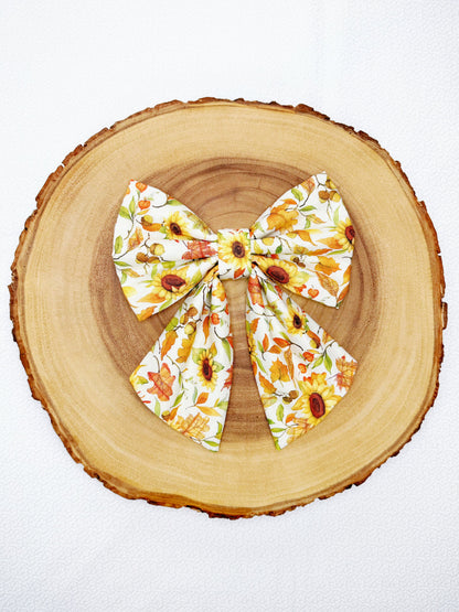 Fall Sunflowers Bow