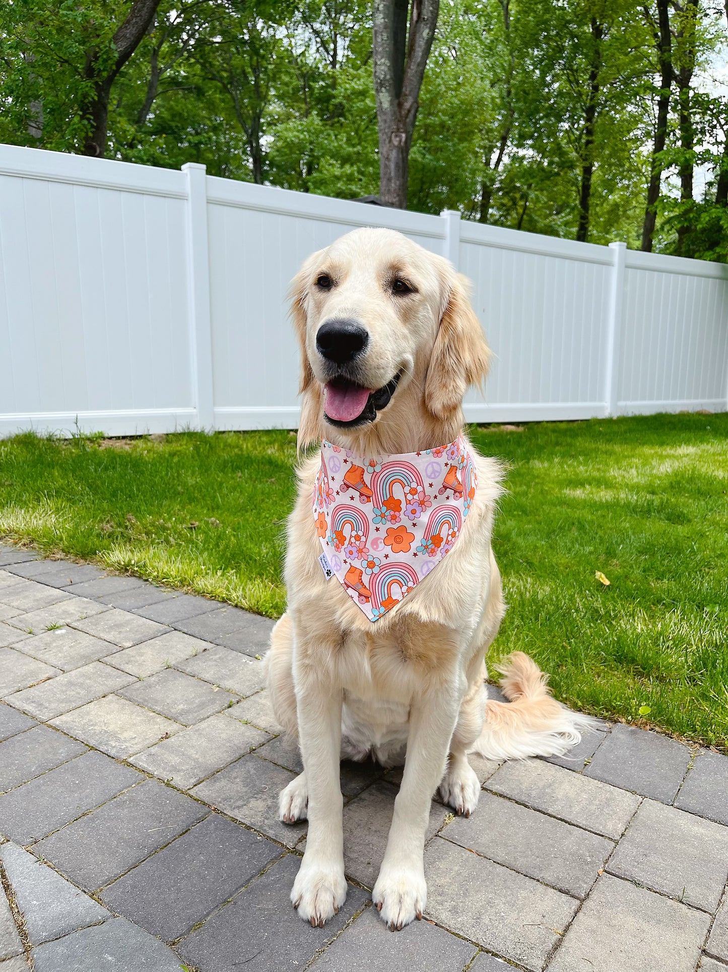 Happy Daisies And Groovy Roller Skates Bandana