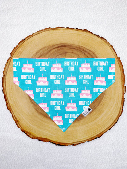 Birthday Girl Bandana - Sky Blue
