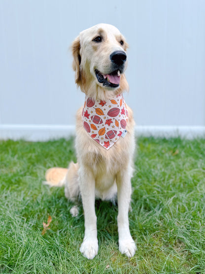 Fall Football and Leaves Bandana