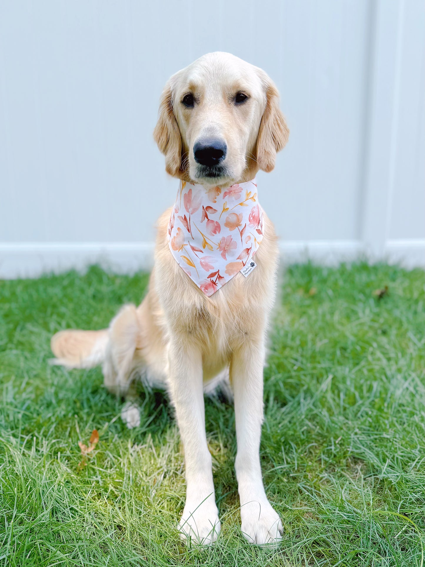 Fall Watercolor Florals Bandana