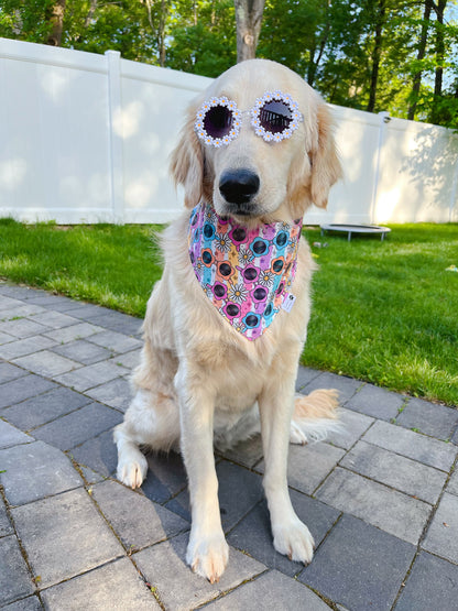 Summer Sunglasses And Retro Groovy Suns Bandana