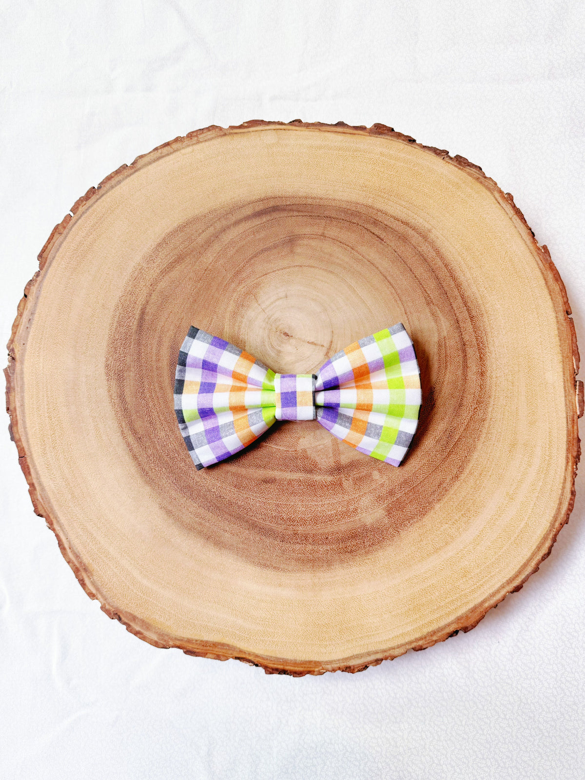 Halloween Plaid Bow