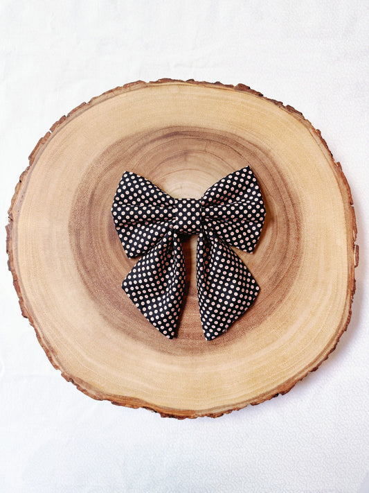Halloween Polka Dots Bow
