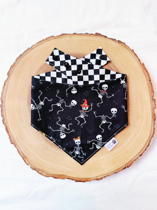 Dancing Skeletons and Checkerboard Bandana