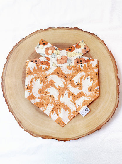 Vintage Ghosts and Pumpkins Bandana