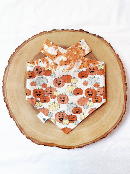 Vintage Ghosts and Pumpkins Bandana