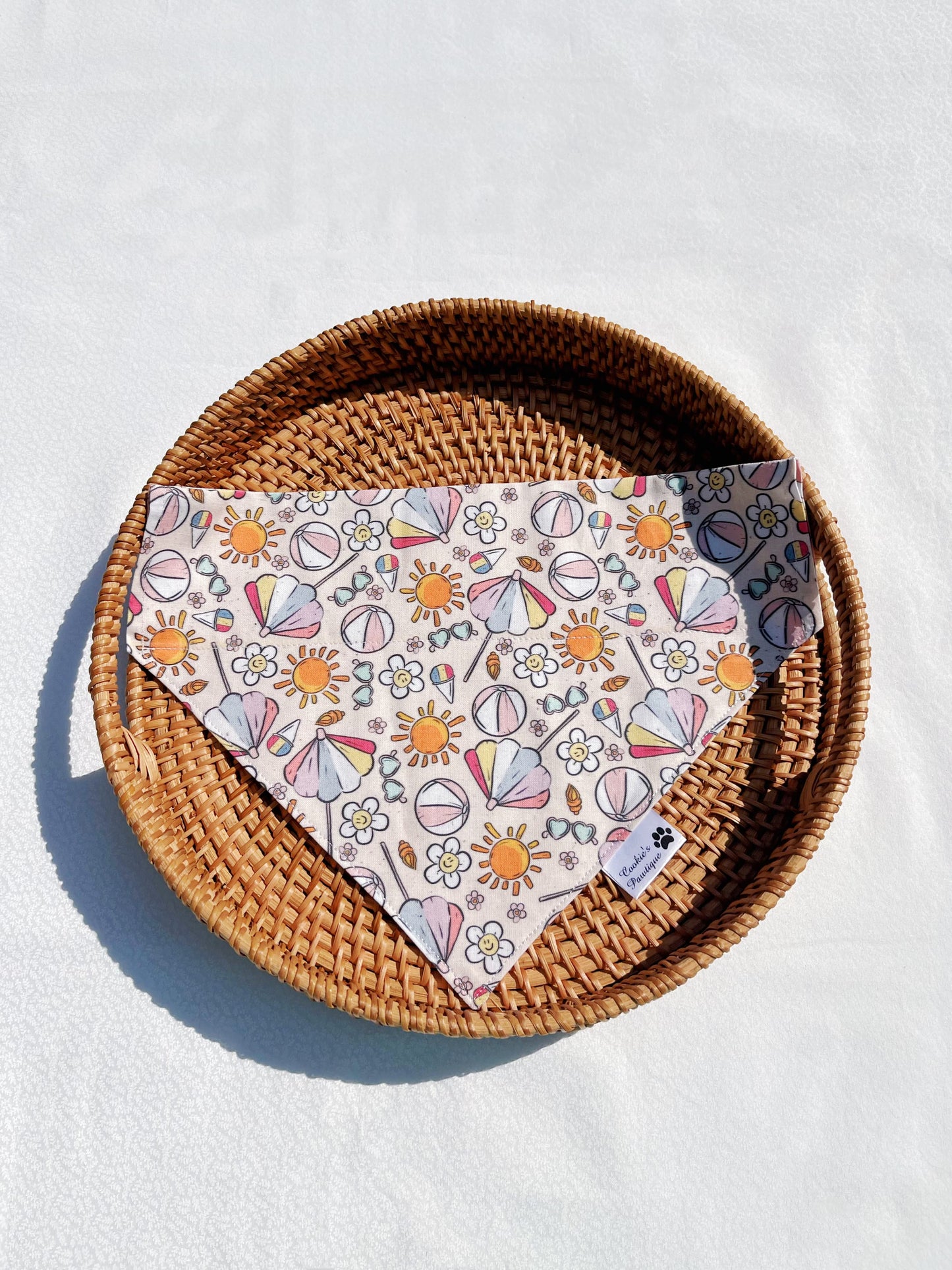 Groovy Summer Beach And Sandcastles Bandana