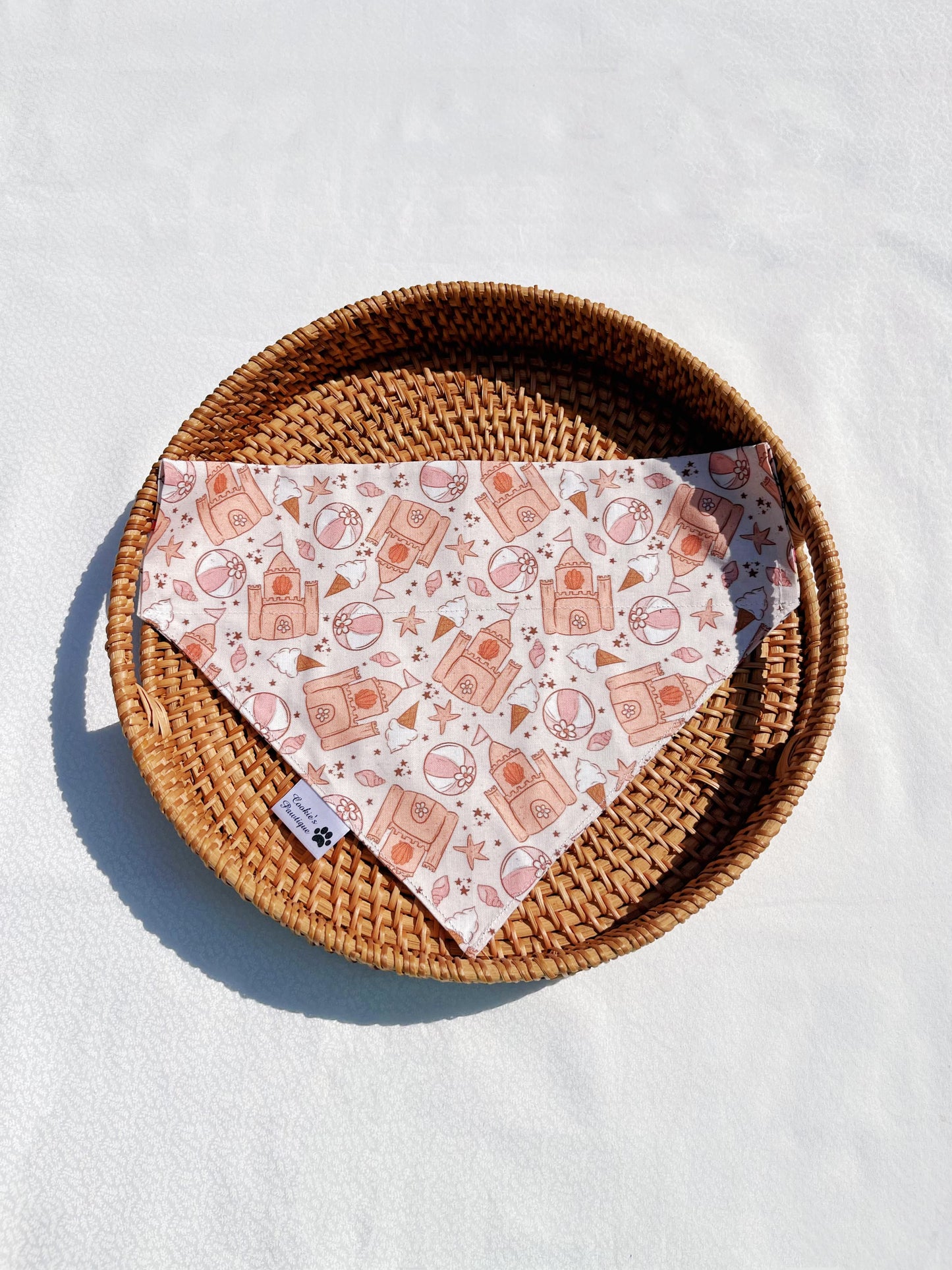 Groovy Summer Beach And Sandcastles Bandana