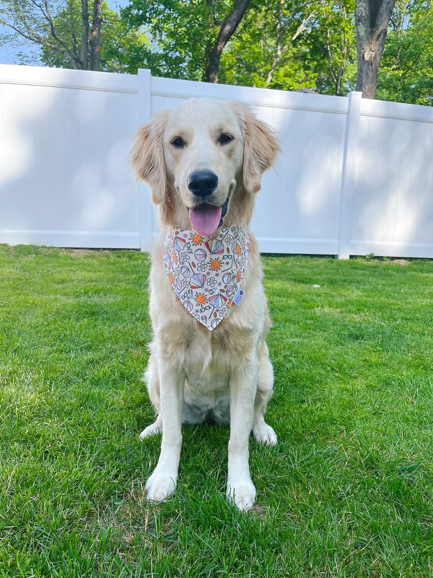 Groovy Summer Beach And Sandcastles Bandana