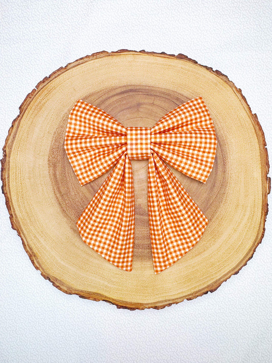 Fall Gingham Bow