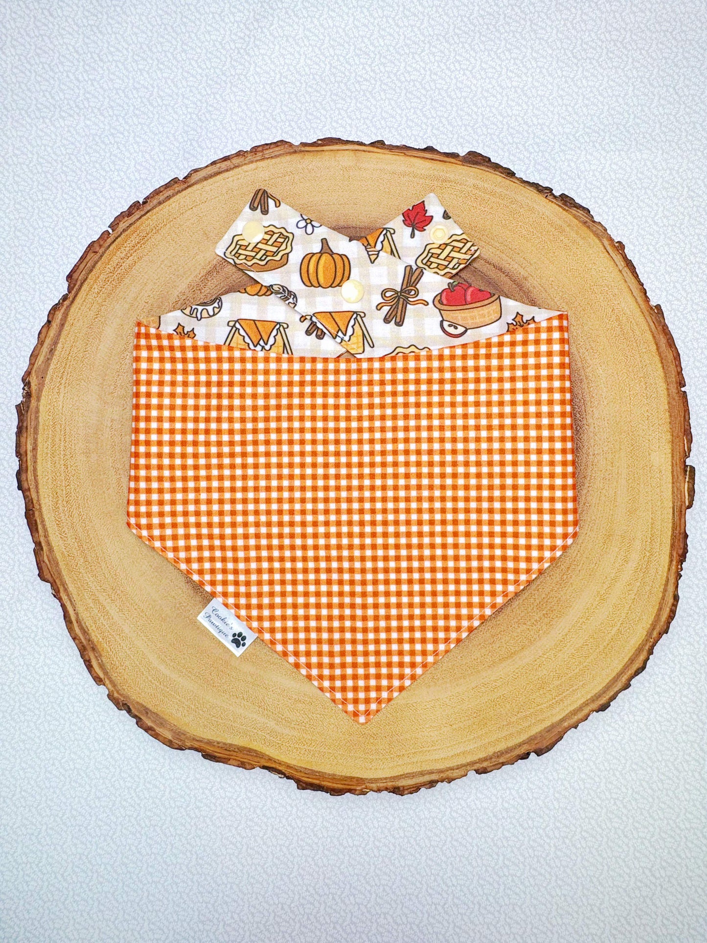 Fall Treats and Gingham Bandana