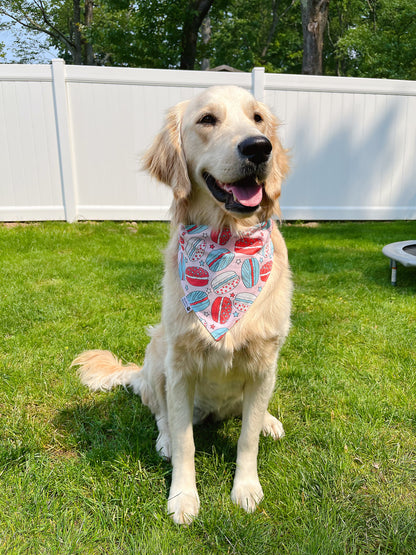 Patriotic Foodie And Macarons Bandana