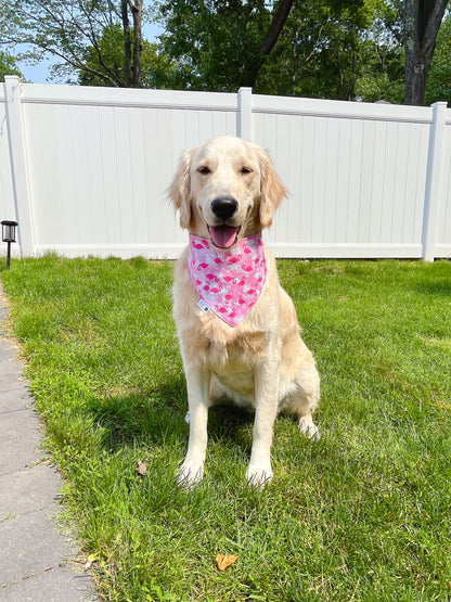 Flamingos On The Beach Bandana