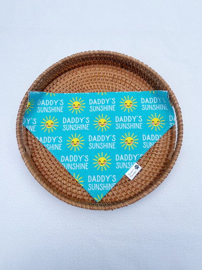 Daddy's Sunshine and Badass Like Dad Bandana - Teal