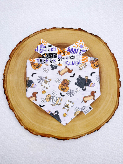 Halloween Dogs And Words Bandana