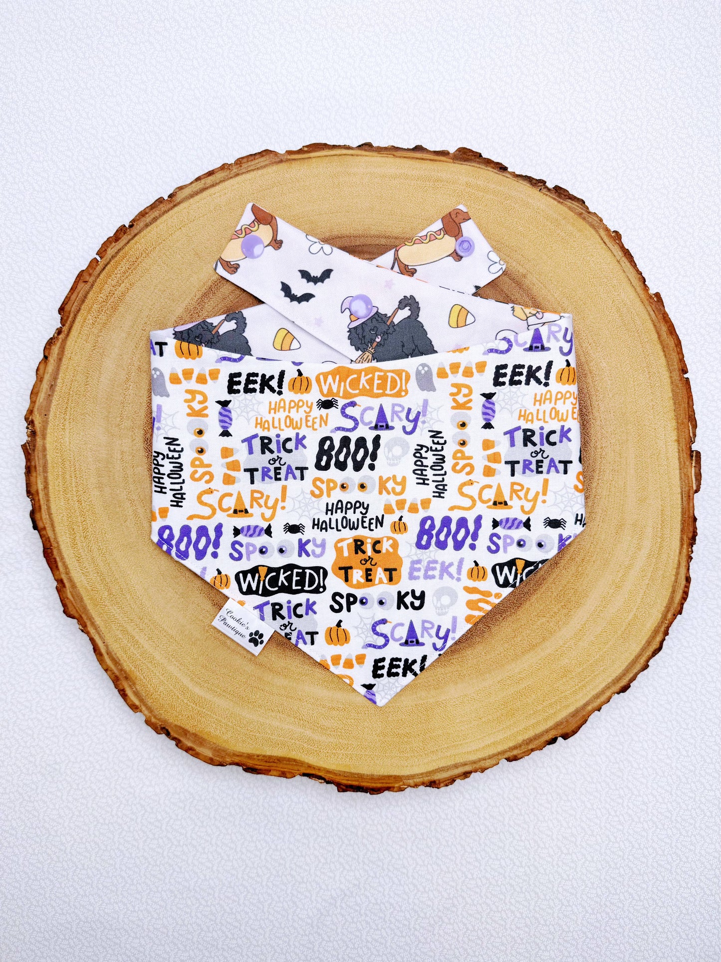 Halloween Dogs And Words Bandana