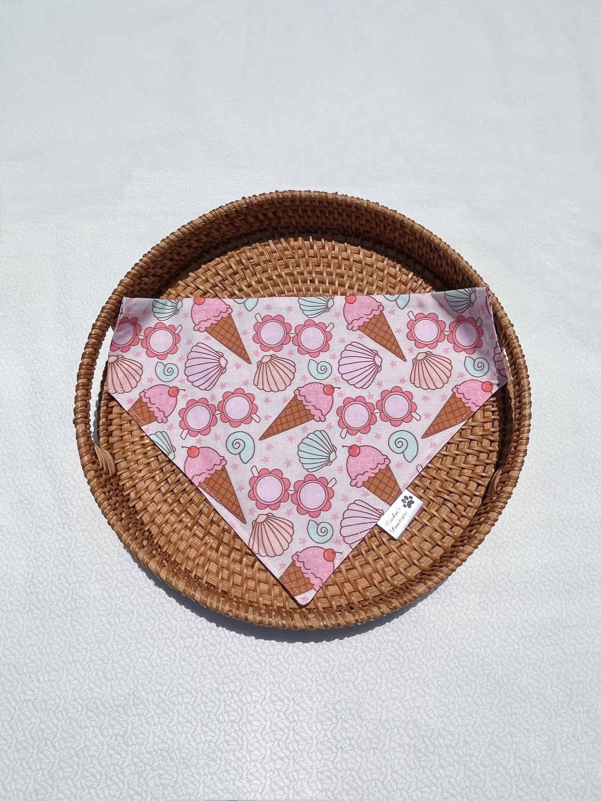 Summer Vibes With Shells And Pearls Bandana
