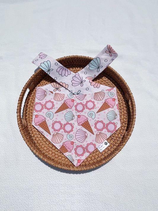Summer Vibes With Shells And Pearls Bandana