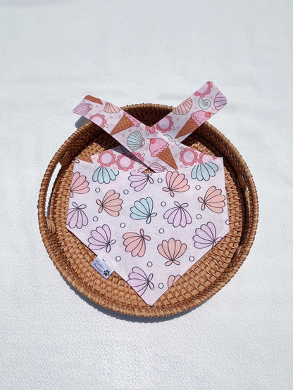 Summer Vibes With Shells And Pearls Bandana