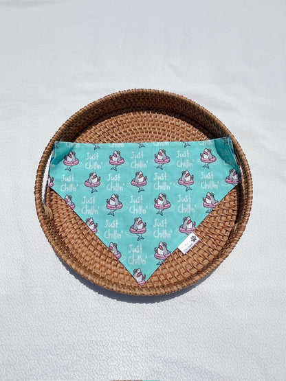 Just Chillin Pool Sharks Bandana - Mint