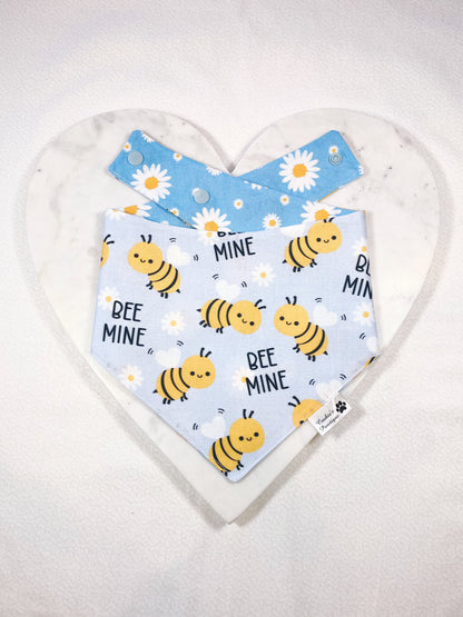 Bee Mine And Blue Daisy Bandana