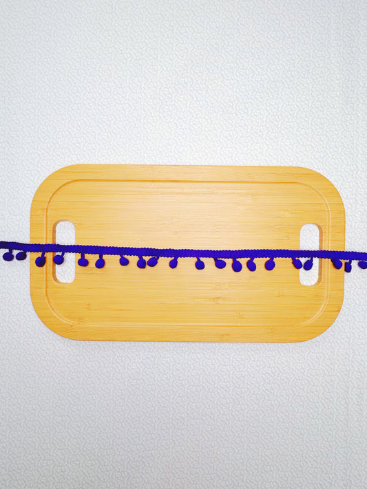 Purple Pom Pom Trim