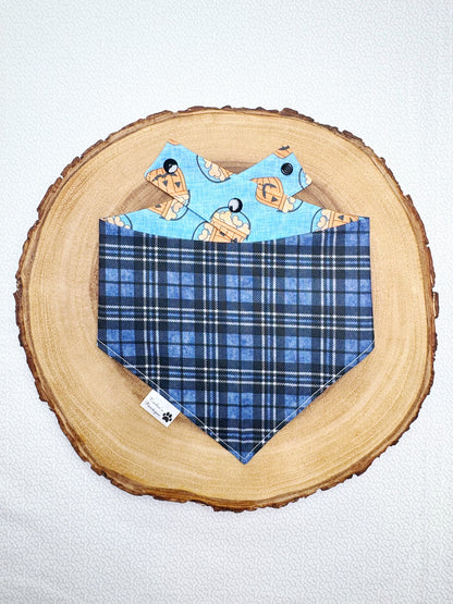 Pumpkin Treat Buckets and Plaid Bandana
