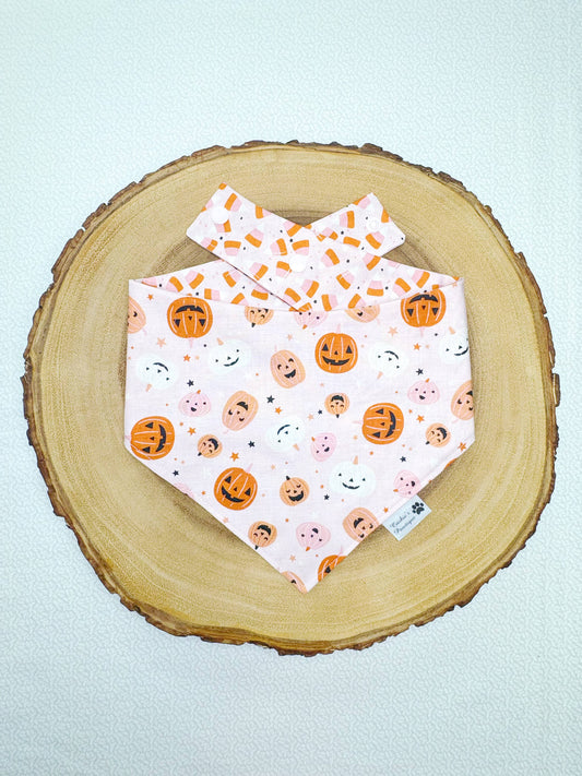 Halloween Pumpkins and Candy Corn Bandana