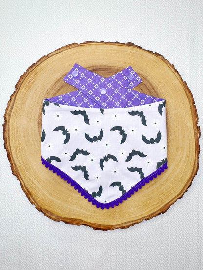 Halloween Floral Bats Bandana