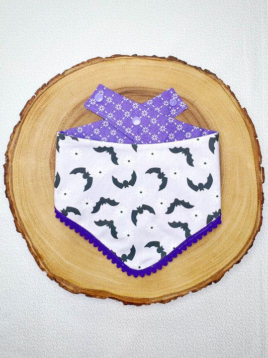 Halloween Floral Bats Bandana