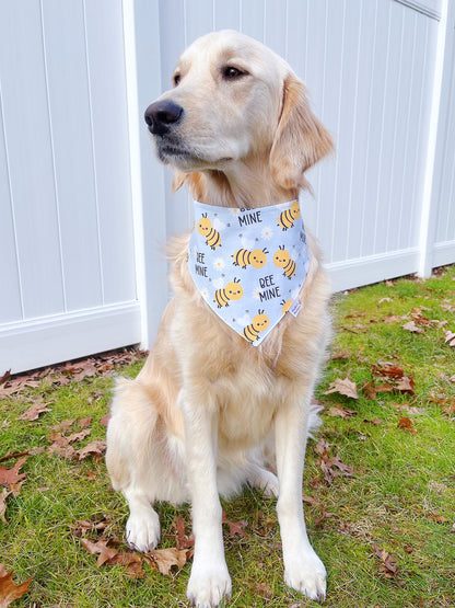 Bee Mine And Blue Daisy Bandana