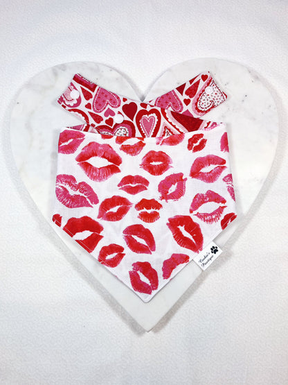 Love Lips And Hearts Bandana