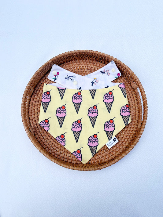 Cherry Ice Cream Cone Bandana