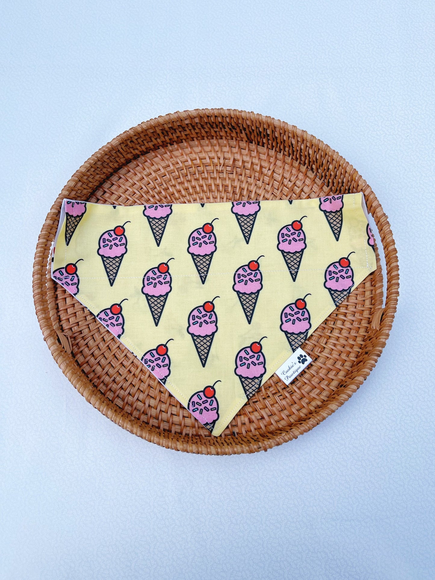 Cherry Ice Cream Cone Bandana