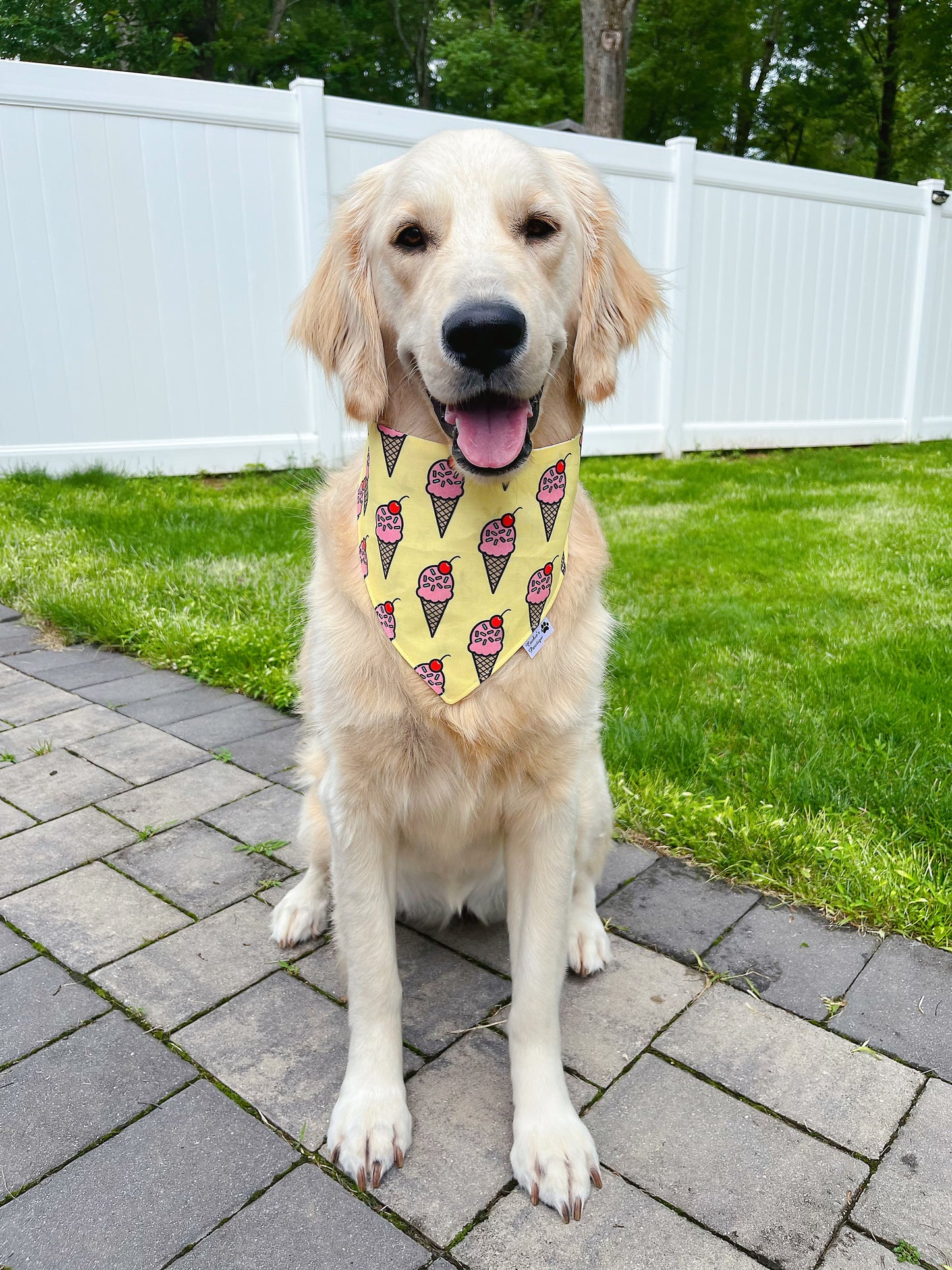 Cherry Ice Cream Cone Bandana