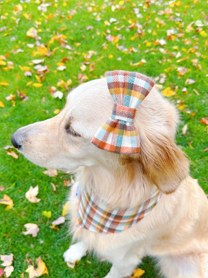 Flannel Fall Plaid Hair Bow