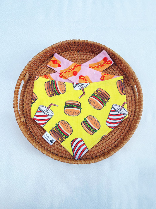 Hamburgers And Hotdogs Bandana