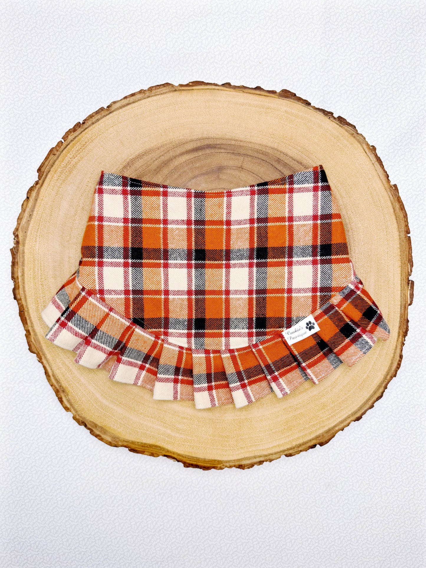 Rust Blush Plaid Bandana