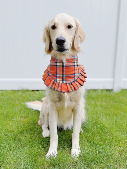 Rust Blush Plaid Bandana