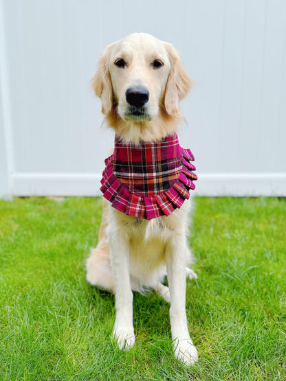 Purple and Berry Plaid Bandana