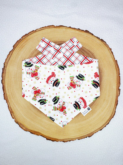 Snowman and Plaid Bandana