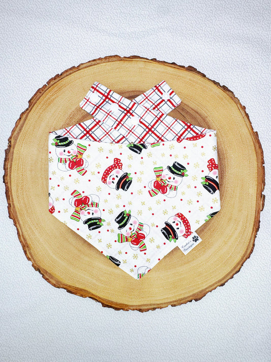 Snowman and Plaid Bandana