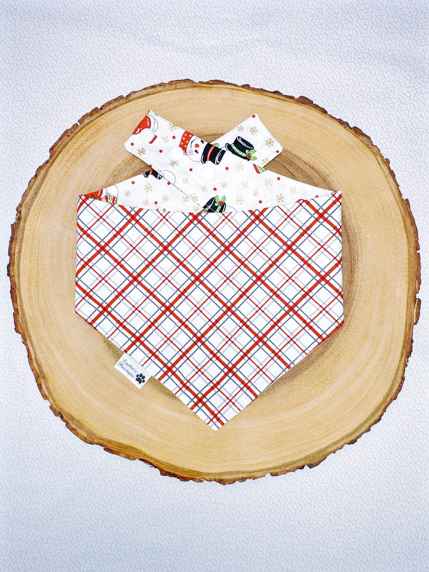 Snowman and Plaid Bandana