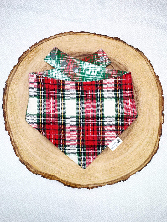 Flannel Christmas Plaid Bandana