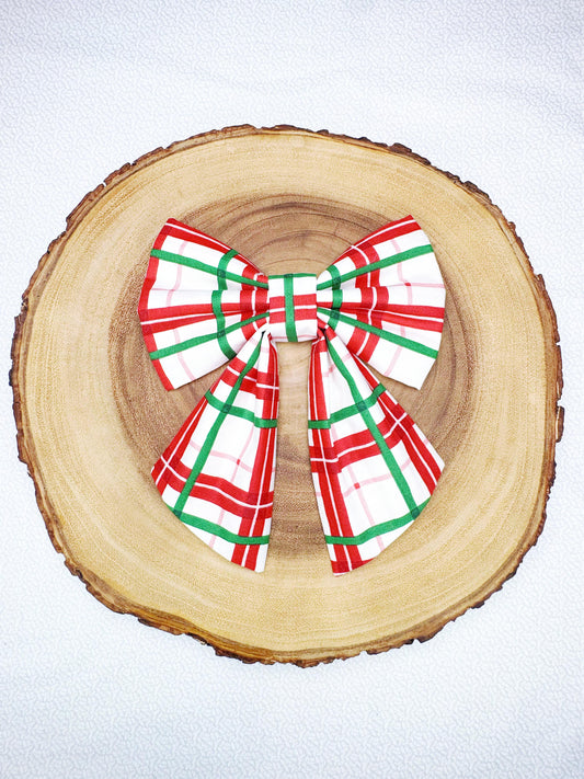 Christmas Plaid Bow - 2