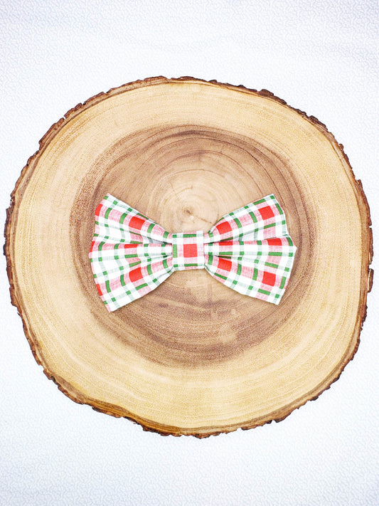 Christmas Plaid Bow - 1