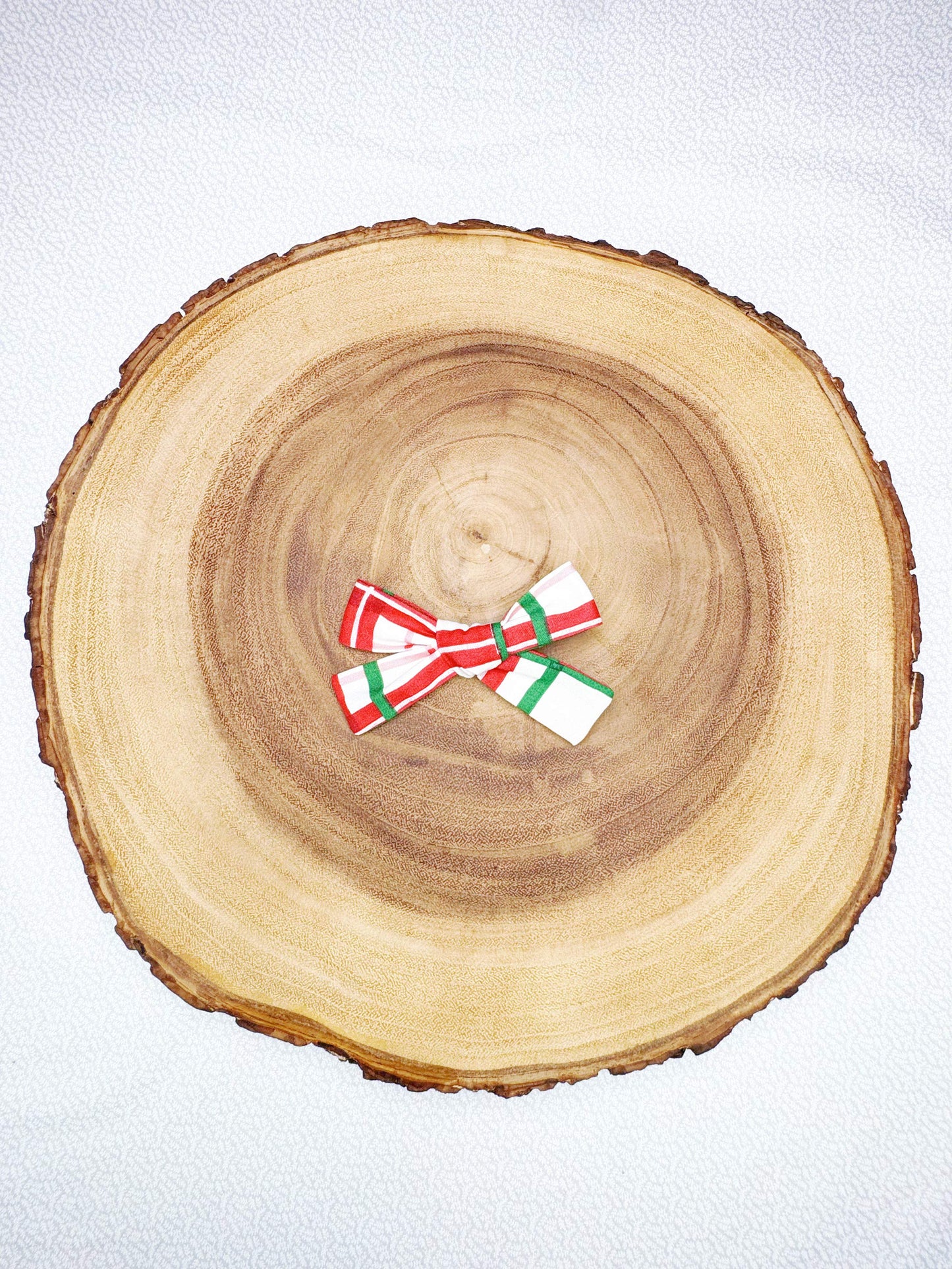 Christmas Plaid Hair Bow - 2